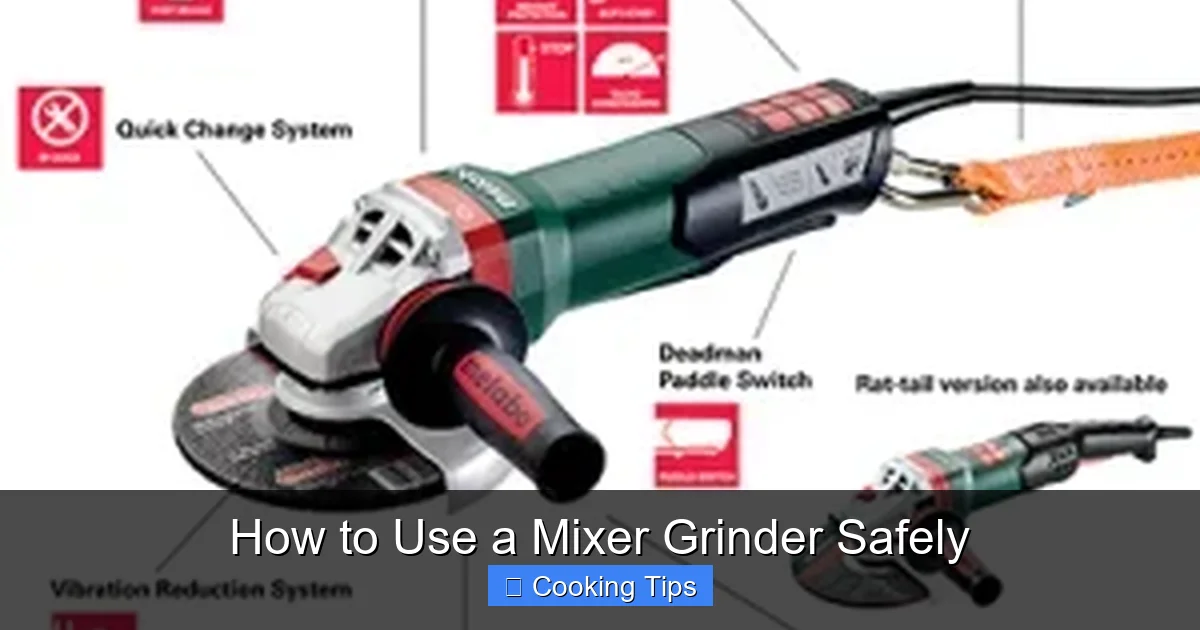 How to Use a Mixer Grinder Safely