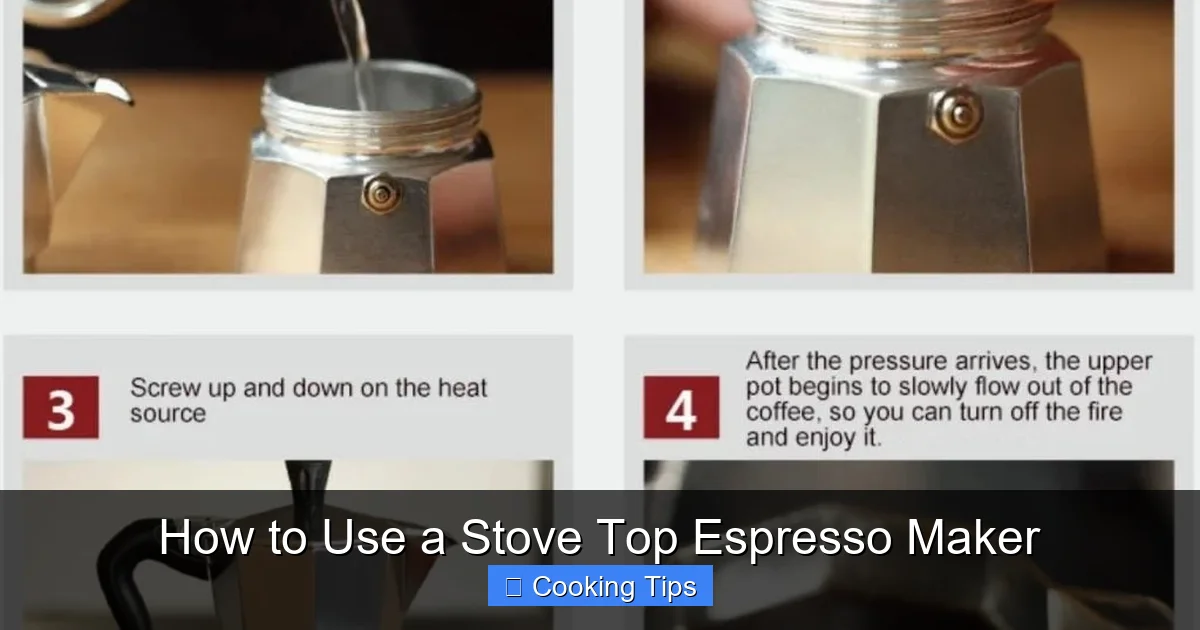 How to Use a Stove Top Espresso Maker