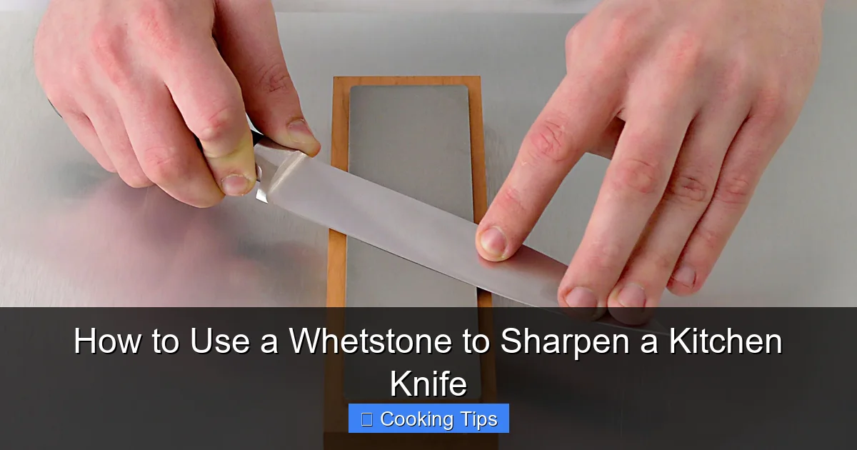 How to Use a Whetstone to Sharpen a Kitchen Knife