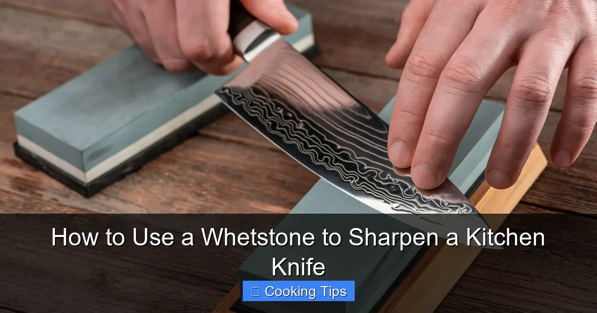 How to Use a Whetstone to Sharpen a Kitchen Knife