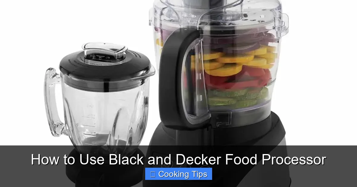 How to Use Black and Decker Food Processor