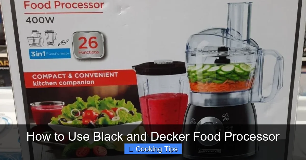 How to Use Black and Decker Food Processor