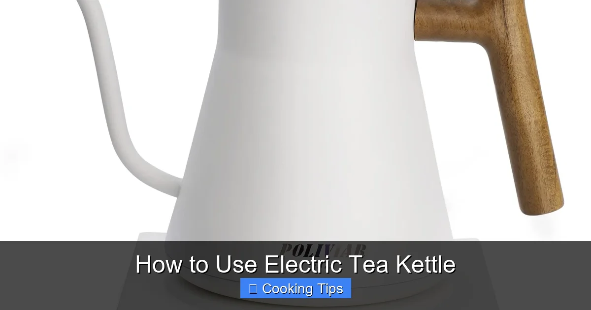 How to Use Electric Tea Kettle