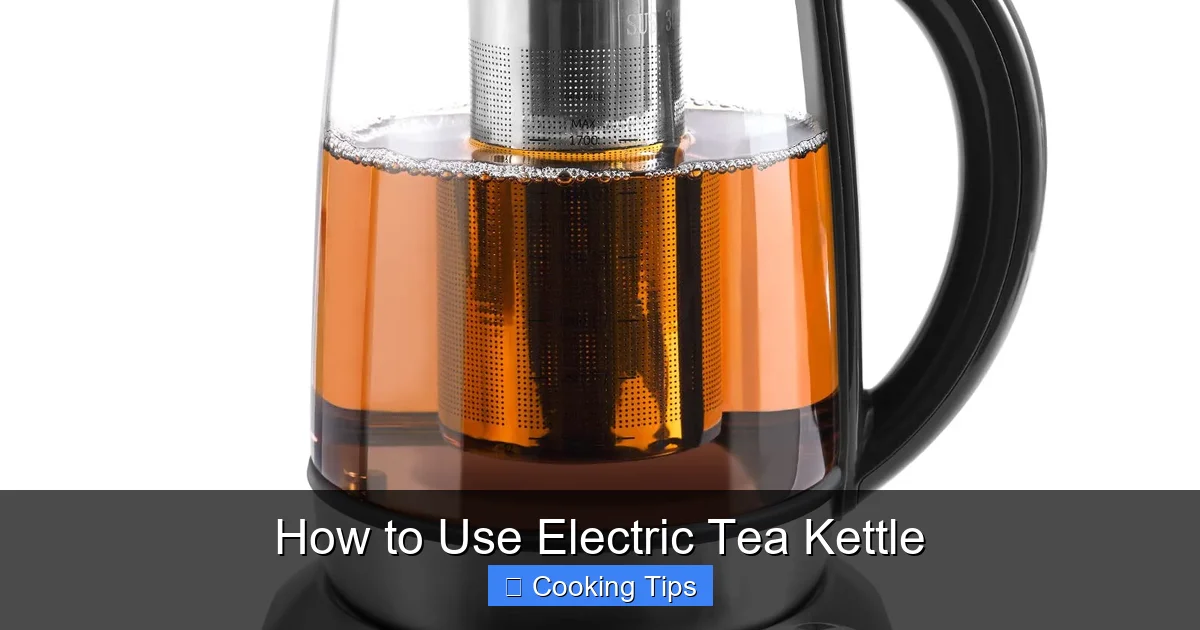 How to Use Electric Tea Kettle