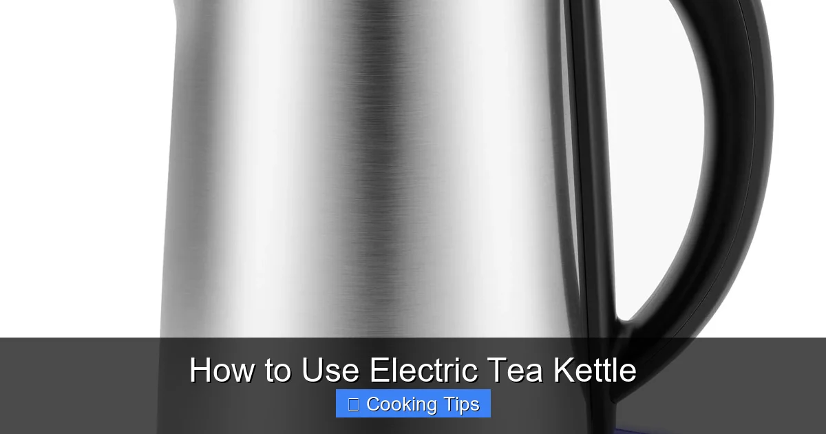 How to Use Electric Tea Kettle