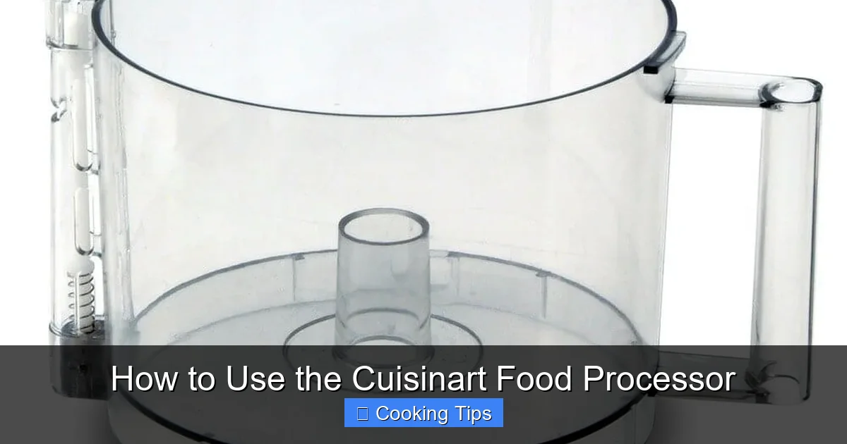 How to Use the Cuisinart Food Processor