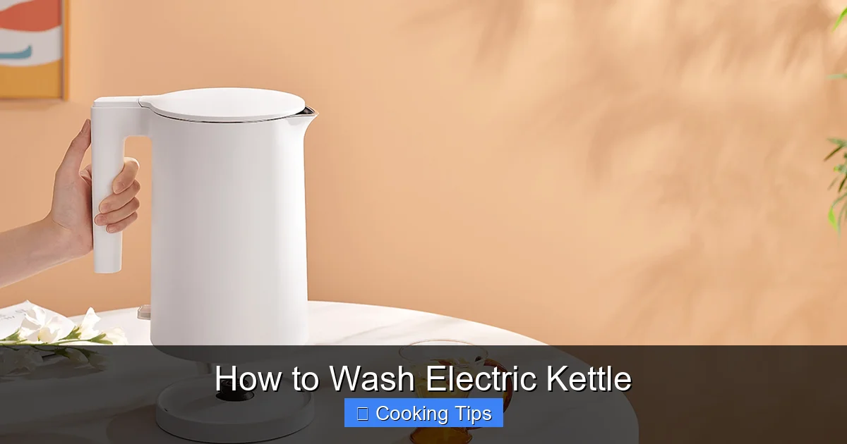 How to Wash Electric Kettle