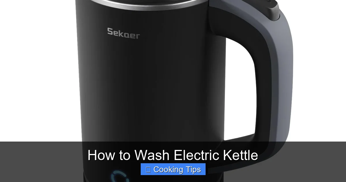 How to Wash Electric Kettle