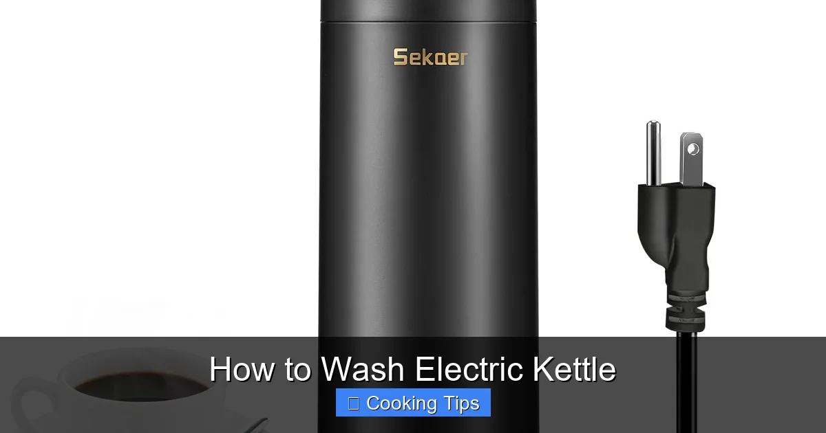 How to Wash Electric Kettle