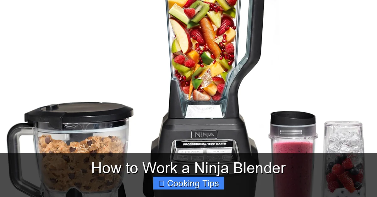 How to Work a Ninja Blender