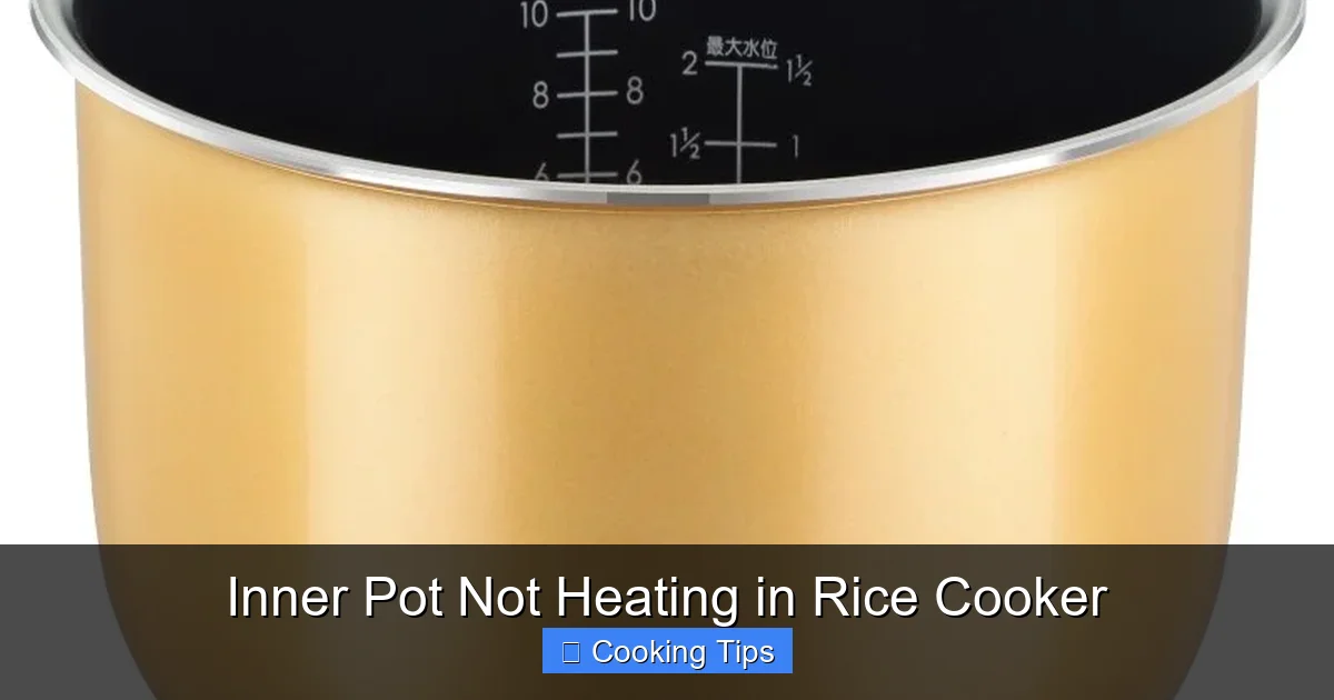 Inner Pot Not Heating in Rice Cooker