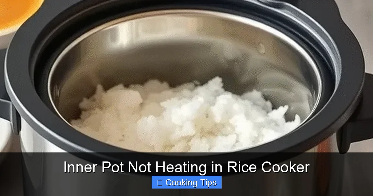 Inner Pot Not Heating in Rice Cooker