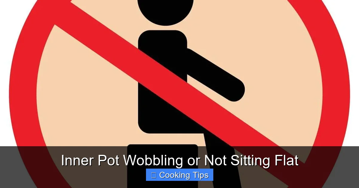 Inner Pot Wobbling or Not Sitting Flat