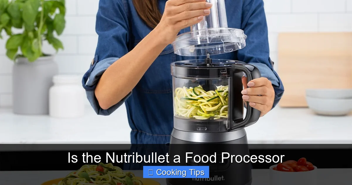 Is the Nutribullet a Food Processor