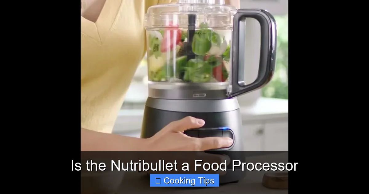 Is the Nutribullet a Food Processor