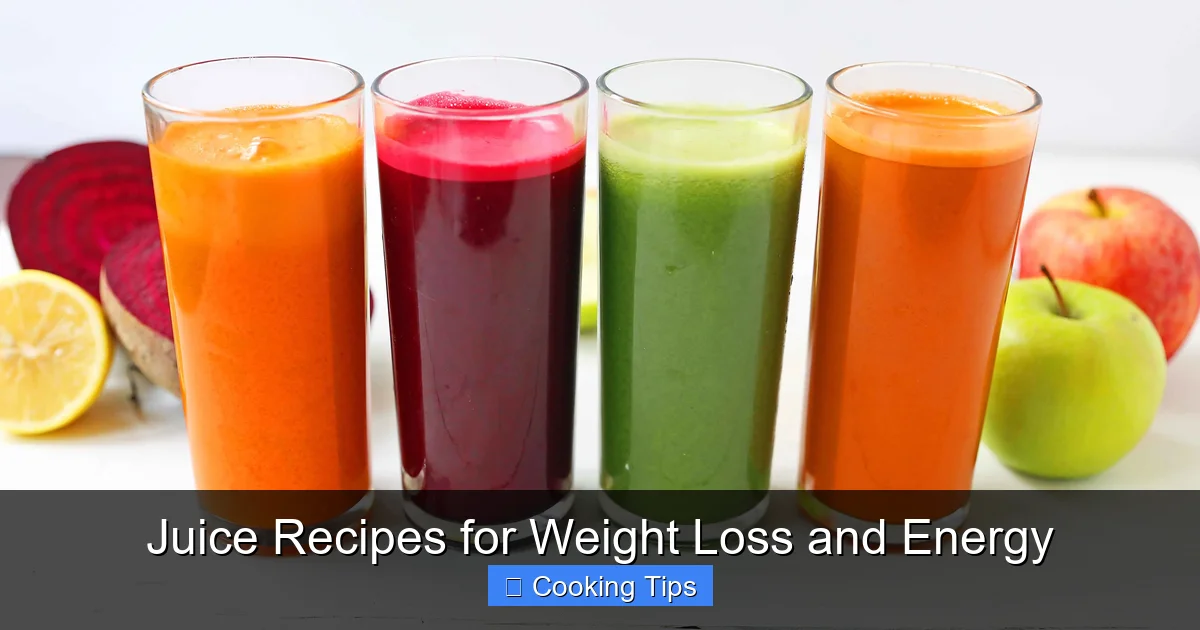 Juice Recipes for Weight Loss and Energy