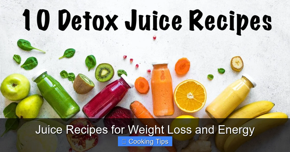 Juice Recipes for Weight Loss and Energy