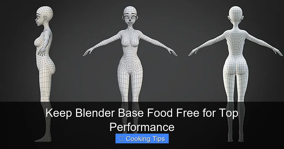 Keep Blender Base Food Free for Top Performance