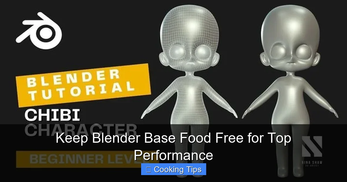Keep Blender Base Food Free for Top Performance