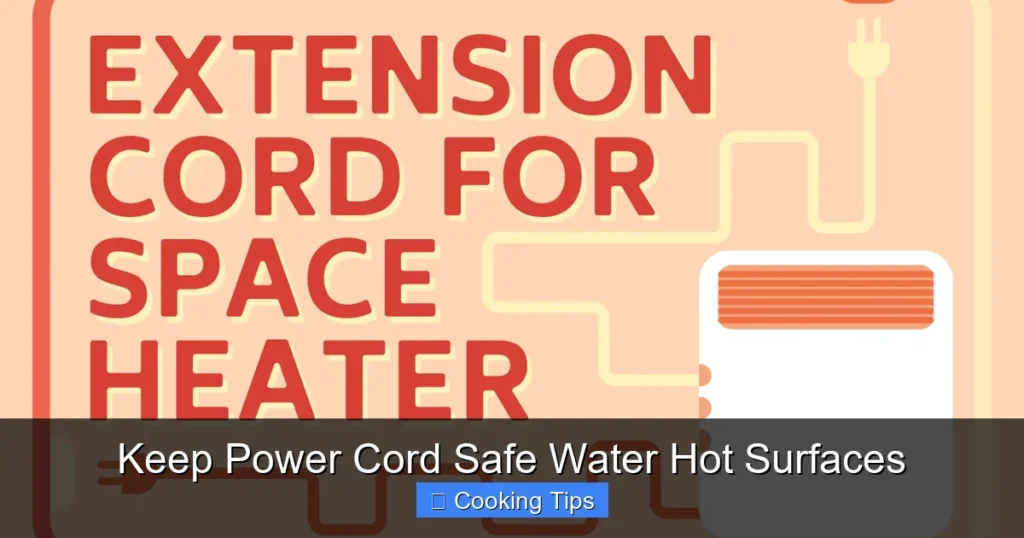 Keep Power Cord Safe Water Hot Surfaces