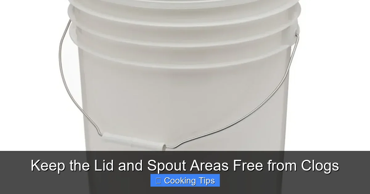Keep the Lid and Spout Areas Free from Clogs