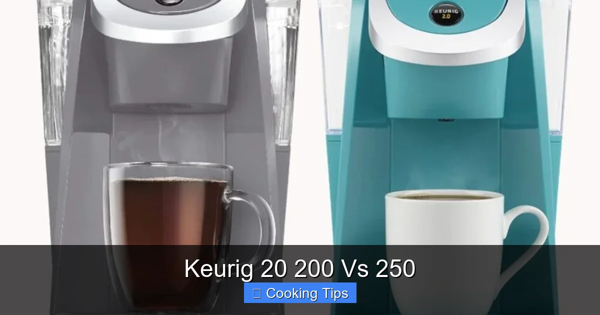 Keurig 20 200 Vs 250
