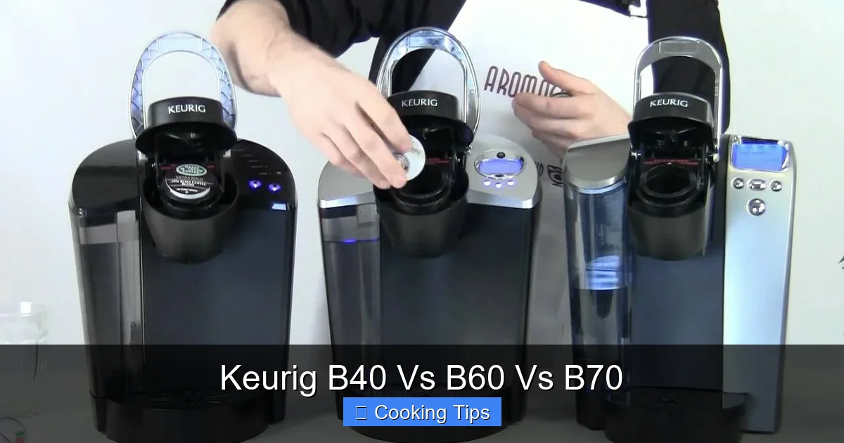 Keurig B40 Vs B60 Vs B70