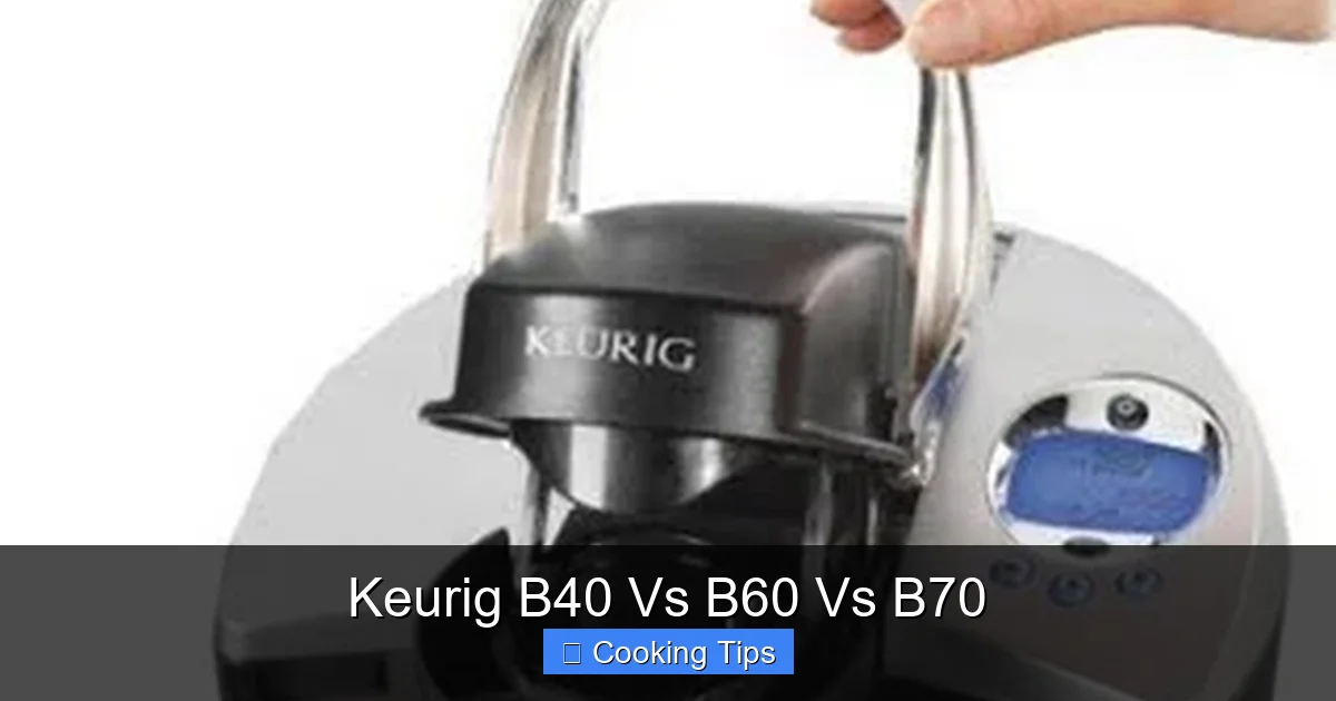 Keurig B40 Vs B60 Vs B70