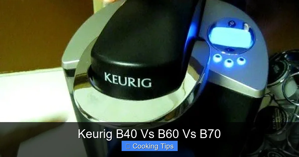 Keurig B40 Vs B60 Vs B70