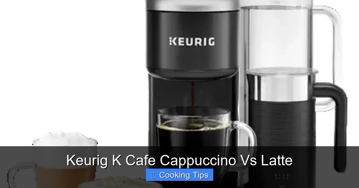 Keurig K Cafe Cappuccino Vs Latte