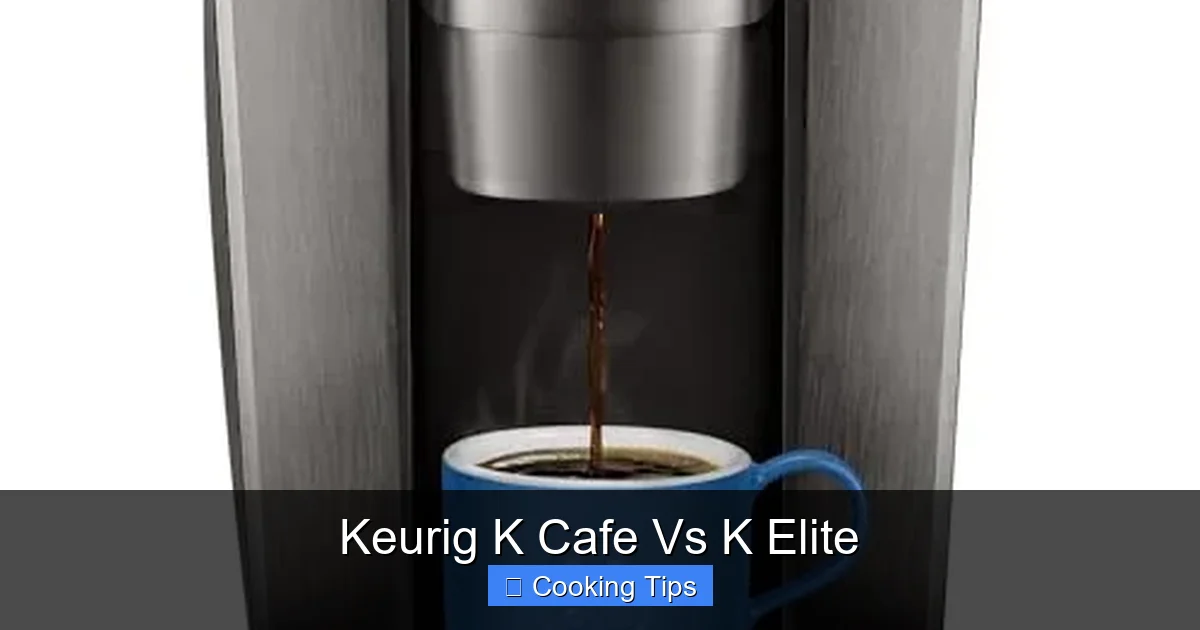 Keurig K Cafe Vs K Elite
