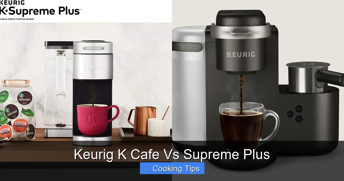 Keurig K Cafe Vs Supreme Plus