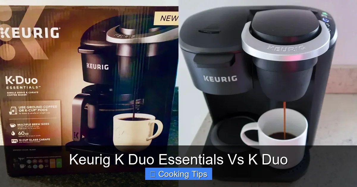 Keurig K Duo Essentials Vs K Duo