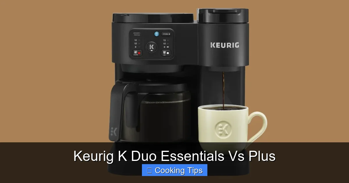 Keurig K Duo Essentials Vs Plus