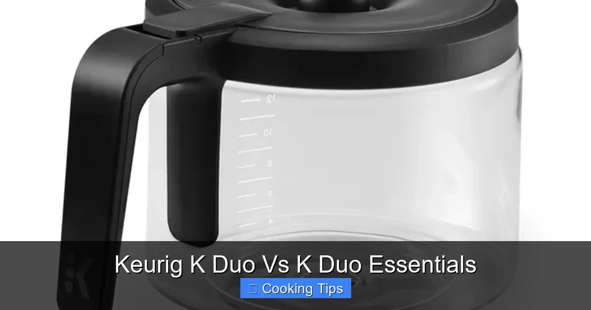 Keurig K Duo Vs K Duo Essentials