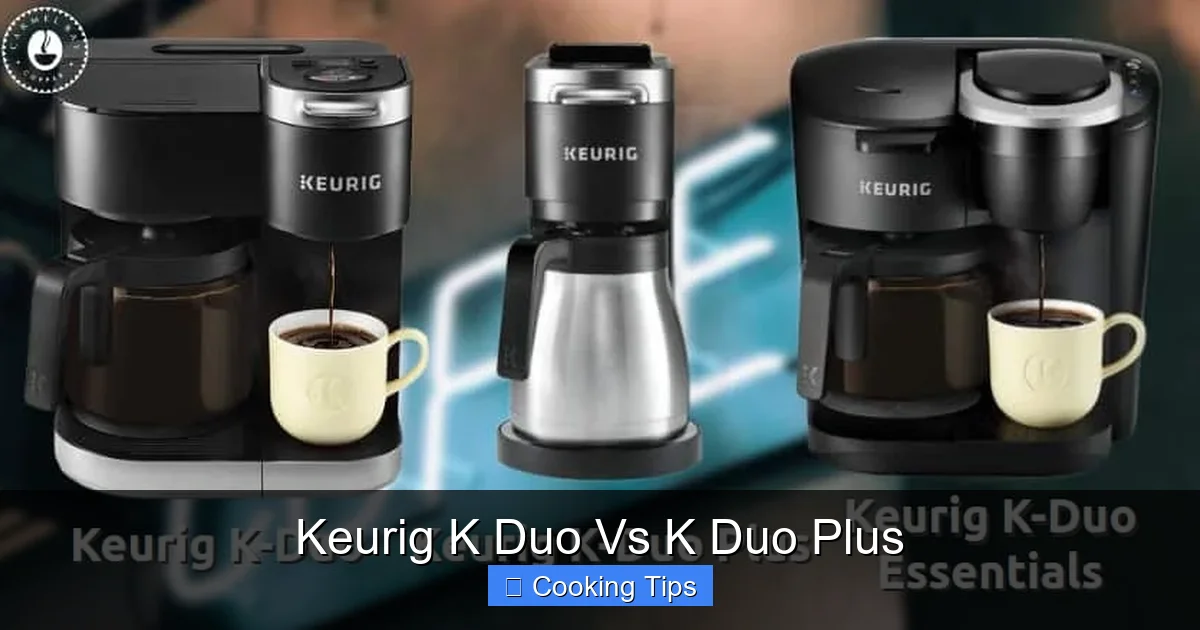 Keurig K Duo Vs K Duo Plus