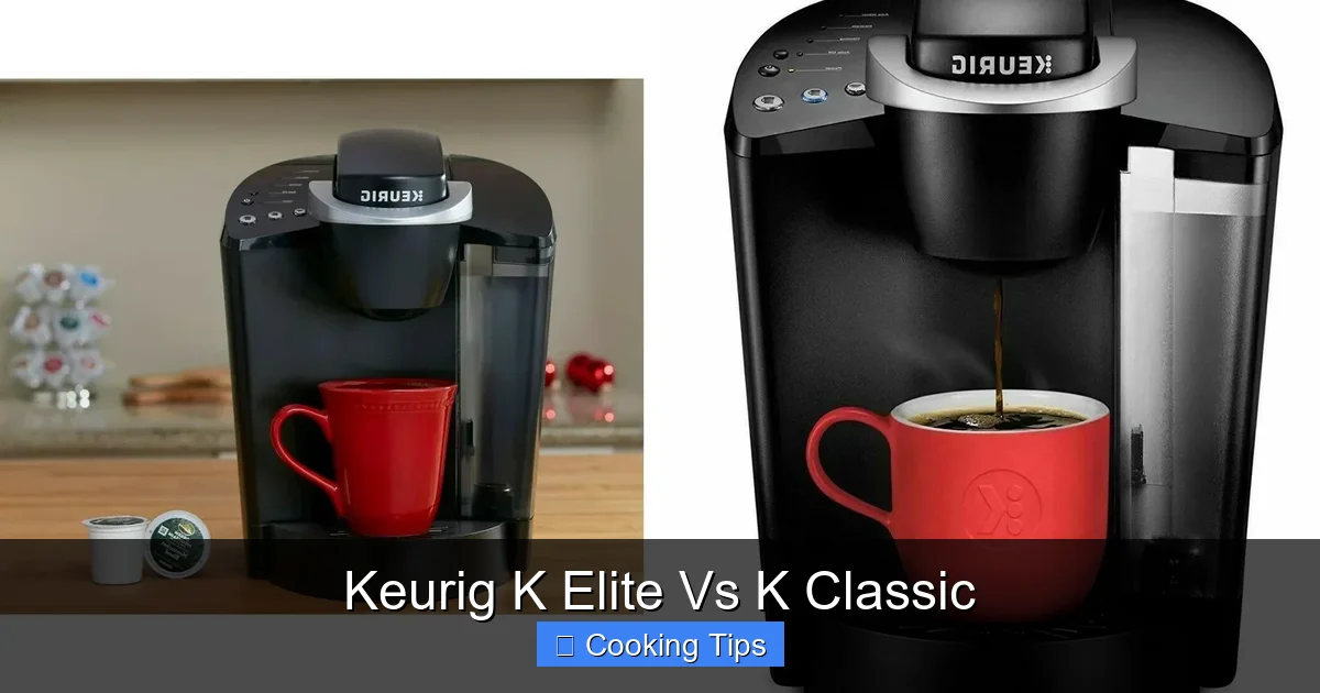 Keurig K Elite Vs K Classic