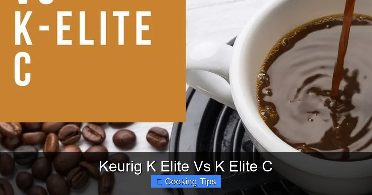 Keurig K Elite Vs K Elite C