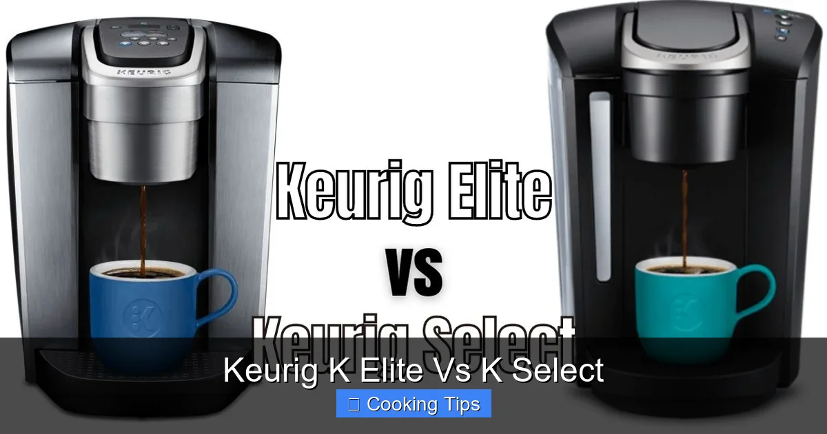 Keurig K Elite Vs K Select