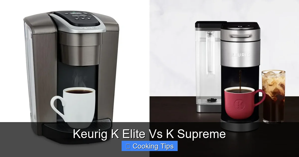 Keurig K Elite Vs K Supreme