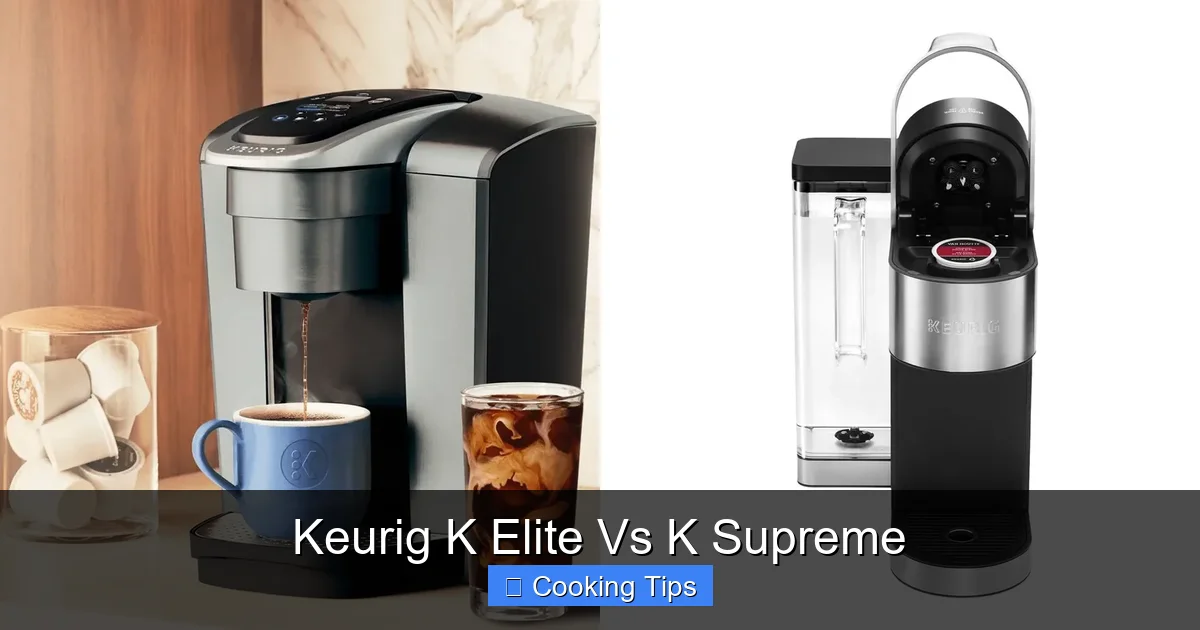Keurig K Elite Vs K Supreme