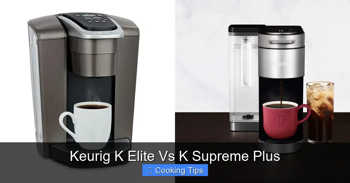Keurig K Elite Vs K Supreme Plus