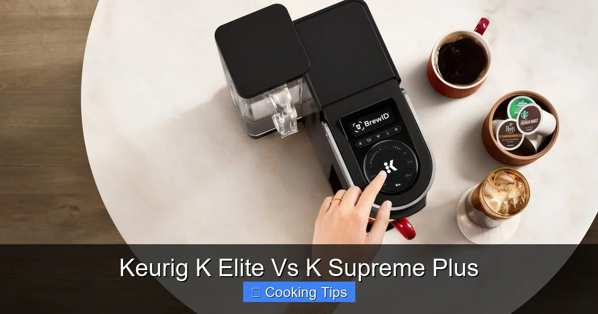 Keurig K Elite Vs K Supreme Plus