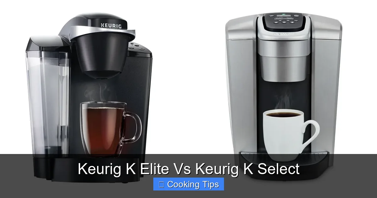 Keurig K Elite Vs Keurig K Select