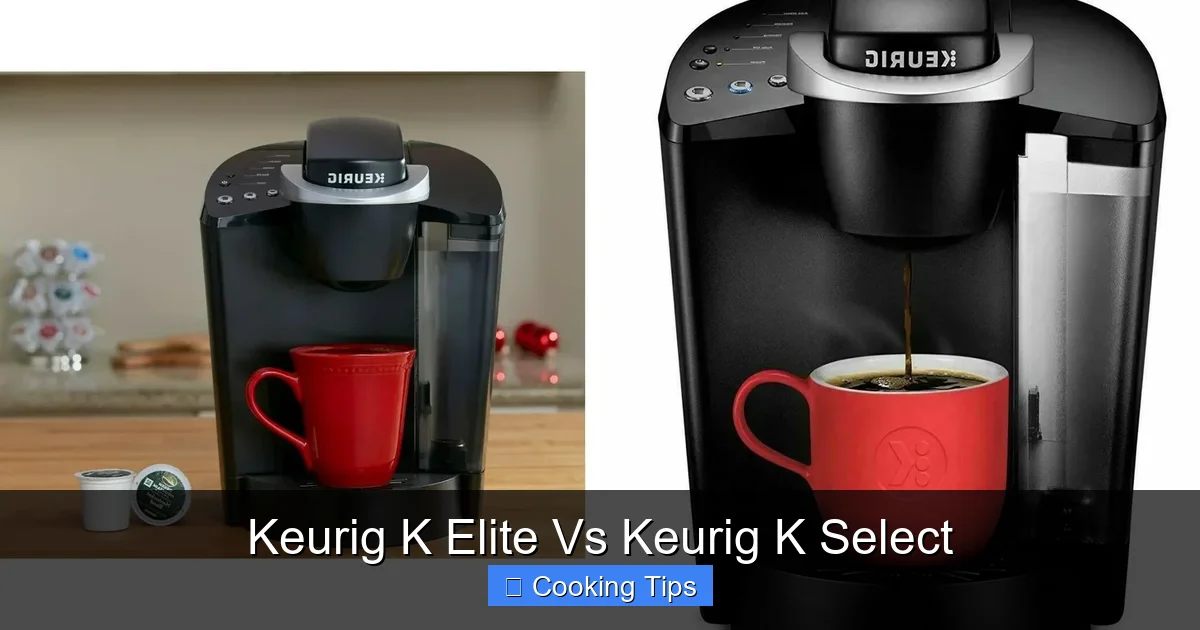 Keurig K Elite Vs Keurig K Select