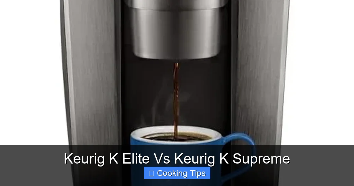 Keurig K Elite Vs Keurig K Supreme