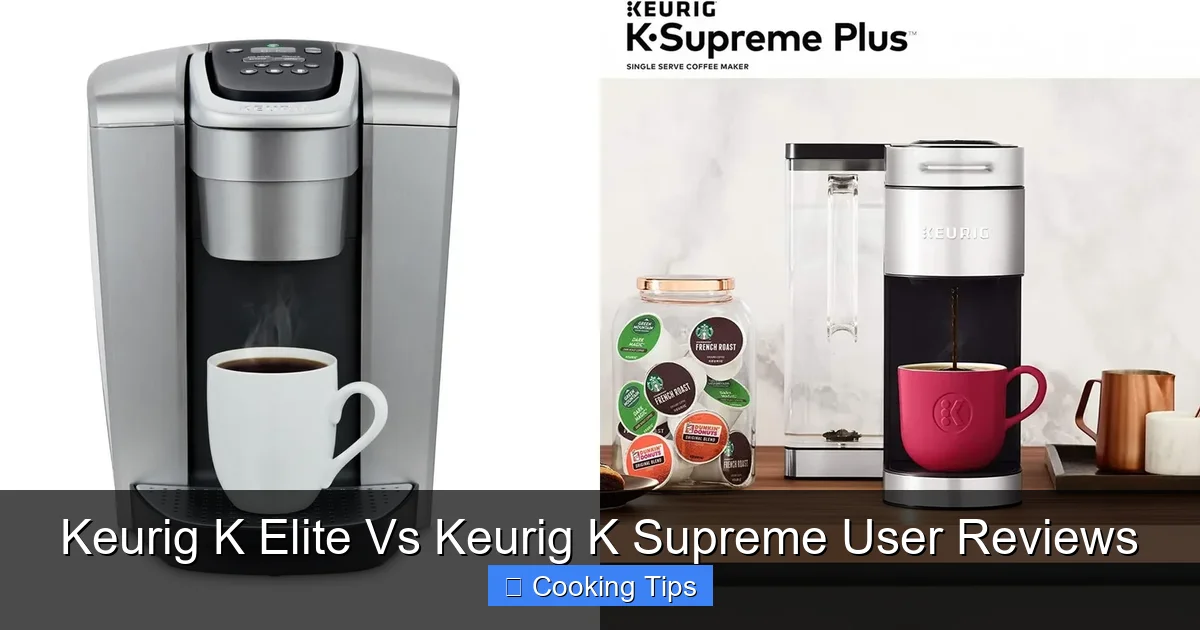 Keurig K Elite Vs Keurig K Supreme User Reviews