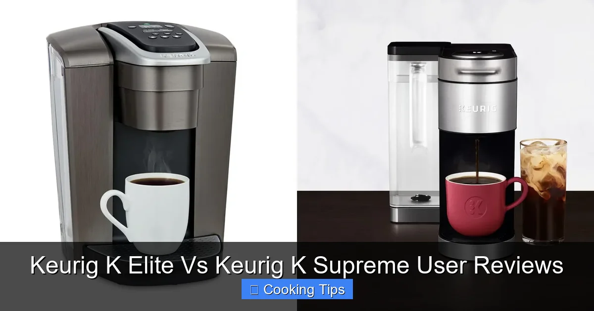 Keurig K Elite Vs Keurig K Supreme User Reviews
