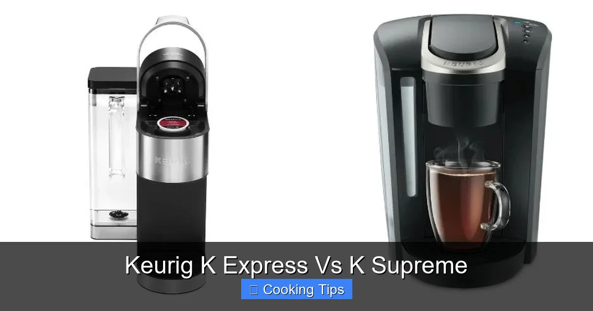Keurig K Express Vs K Supreme