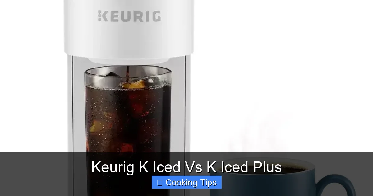 Keurig K Iced Vs K Iced Plus